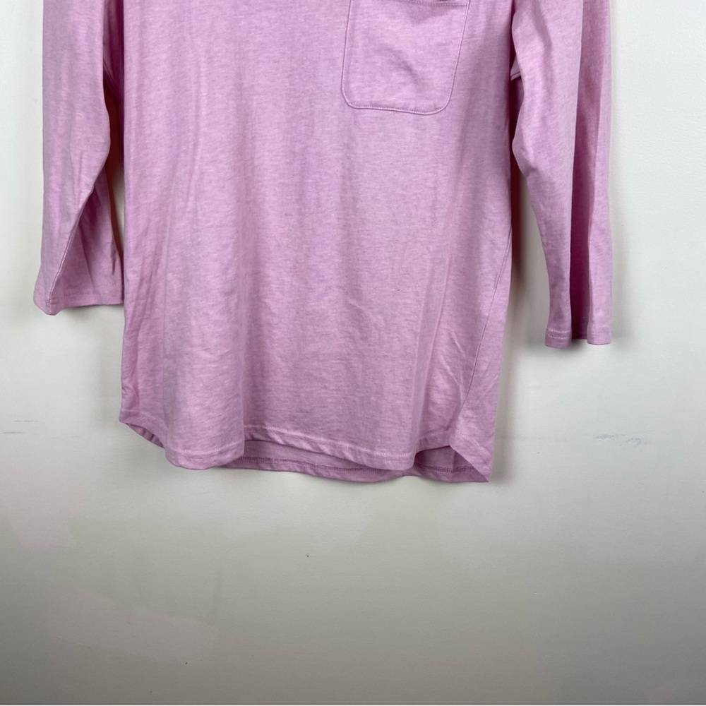 Joules Pink‎ Cotton 3/4 Sleeve Shirt Top Bee Loungewear Comfy Cozy Size Medium - Picture 3 of 10